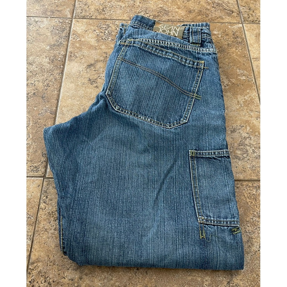 Sean John Mens Jeans Blue Size 36 ,inseam 33.